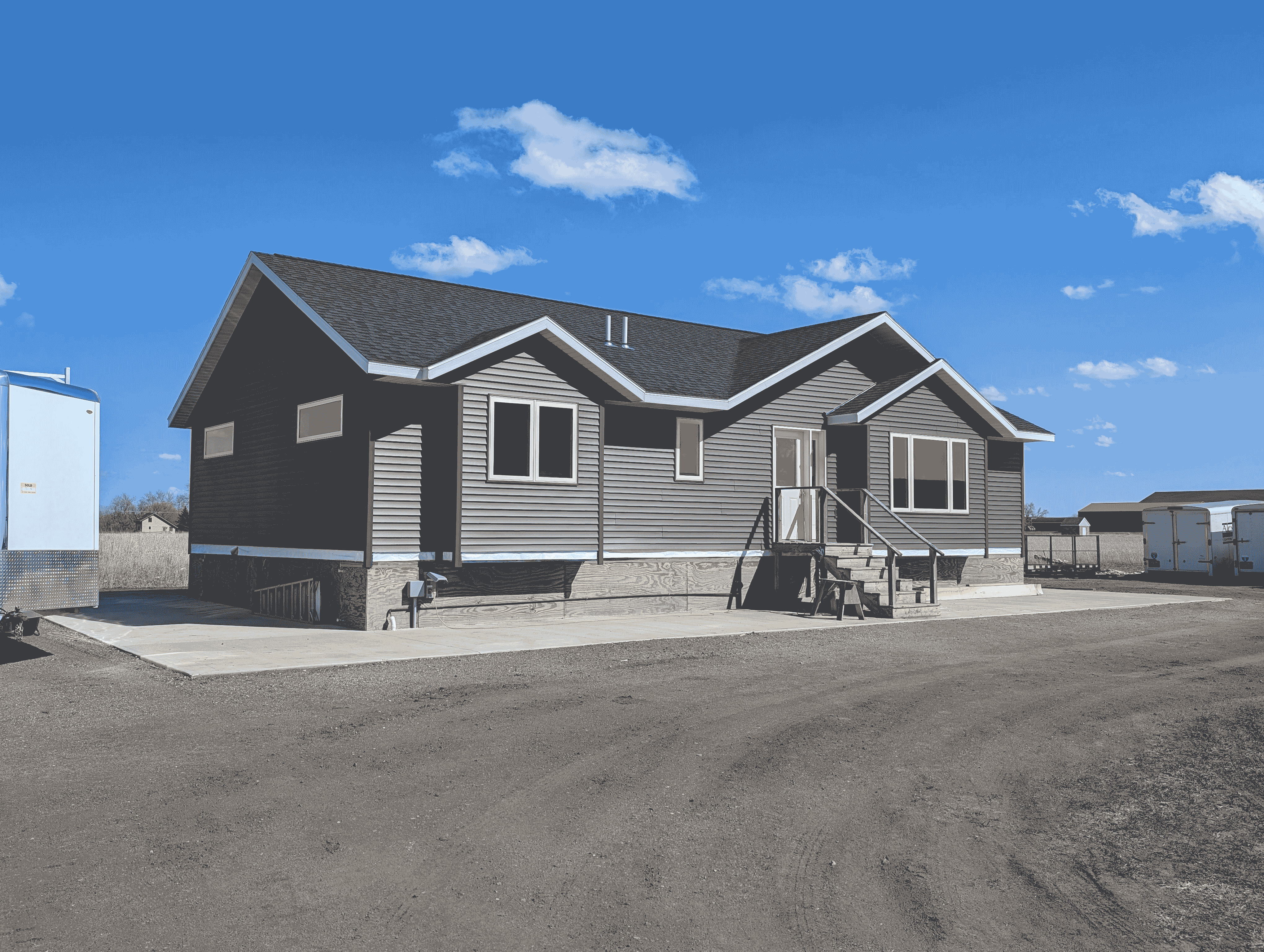 Rambler home built by carpentry students.