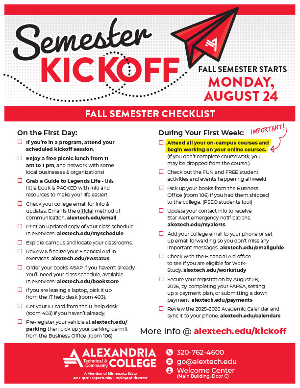 Small Thumbnail Image of Kickoff Week Checklist