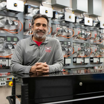 ATCC President Michael Seymour in Mechatronics Lab