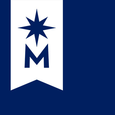 Minnesota State Star Banner White on Blue Background