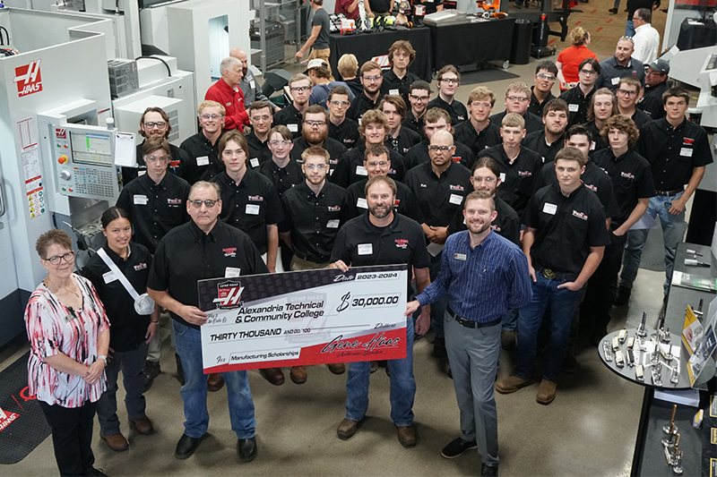 ATCC Machine Tool Students pose for a photo at Productivity Inc.