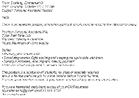 Example of Malicious Email Example of Malicious Email