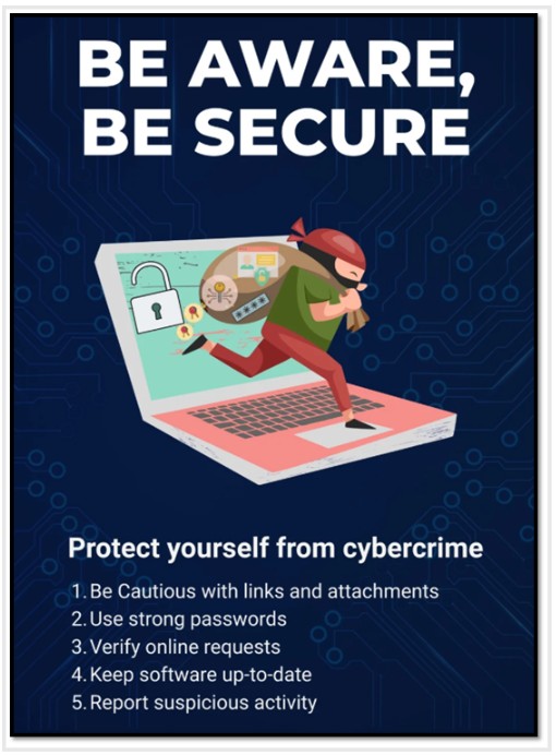 Be Aware Protect yourself from cybercrime