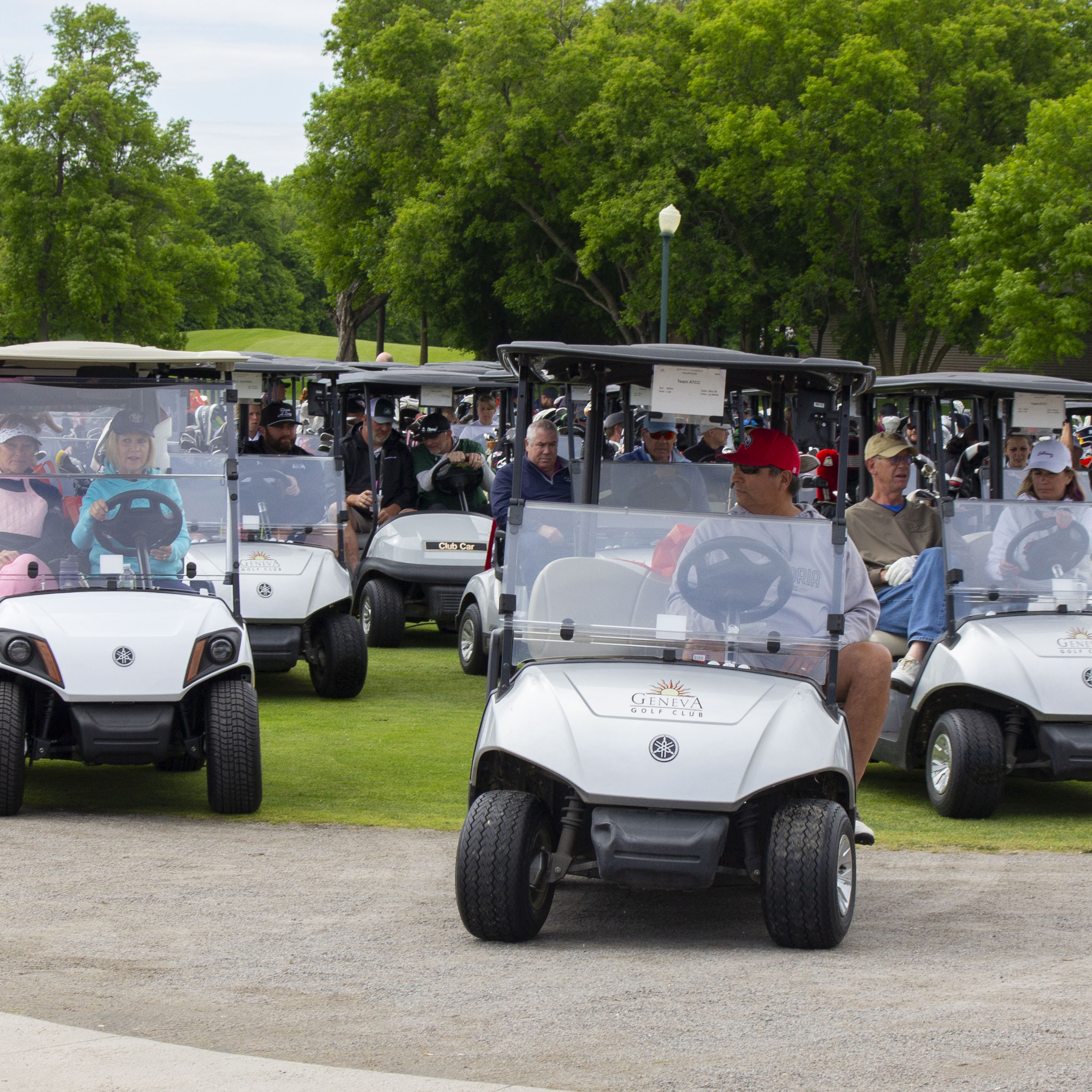People in Golf Carts