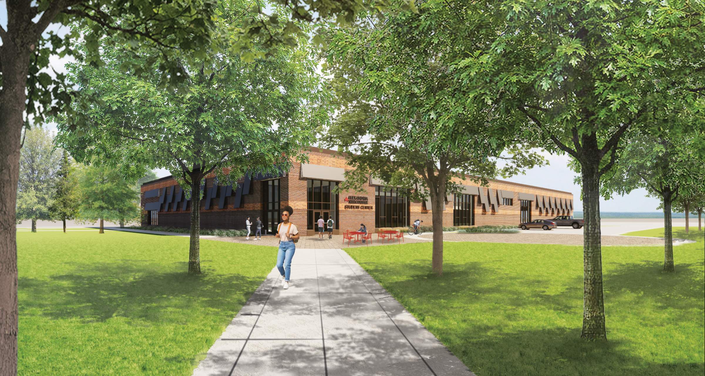 Rendering Student Center Exterior