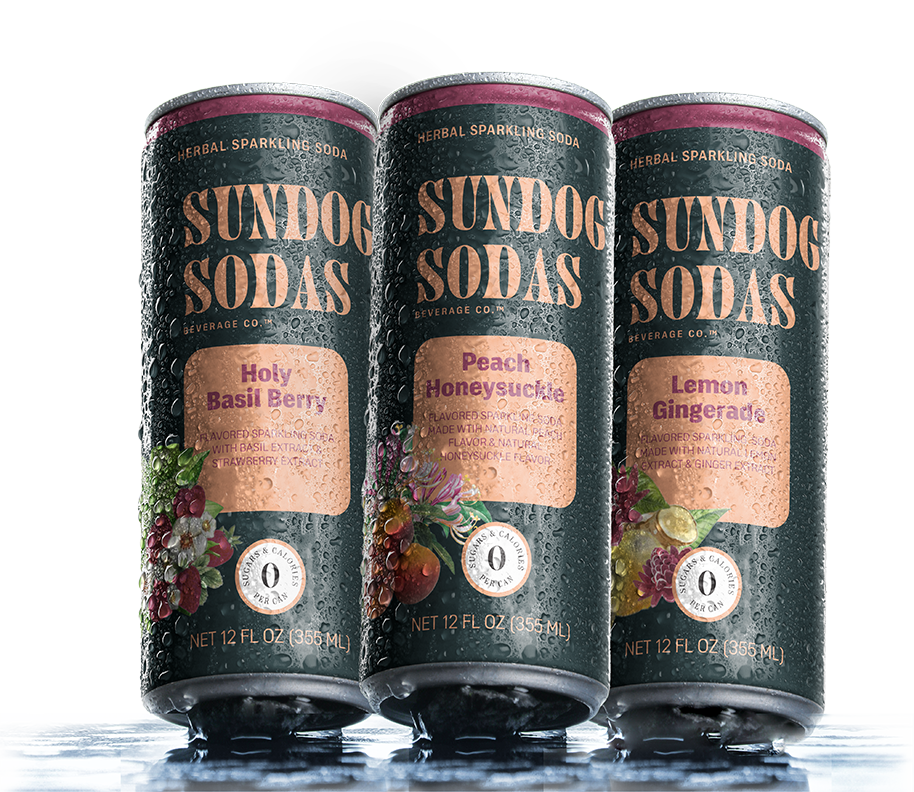 Sundog Soda packaging redesign
