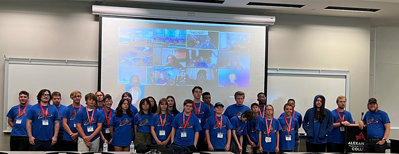 GenCyber Campers posed for a group photo.