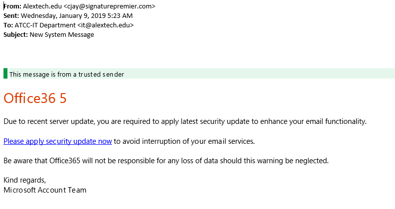 Fake System Message Fake System Message