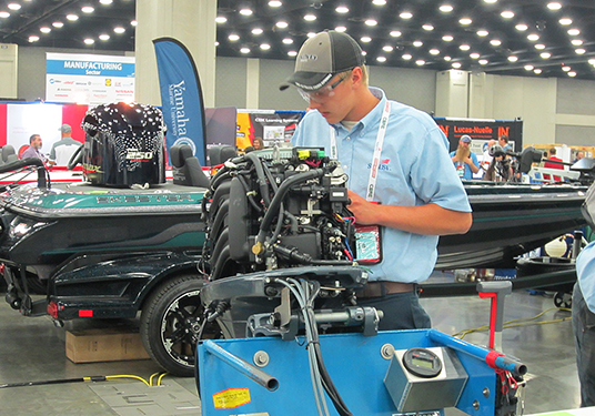 Marine Service Technology – High School Division – Clayton Lahr – 8th Place